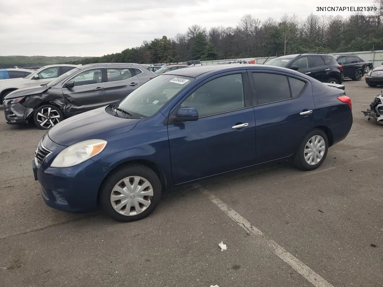 2014 Nissan Versa S VIN: 3N1CN7AP1EL821379 Lot: 63584854