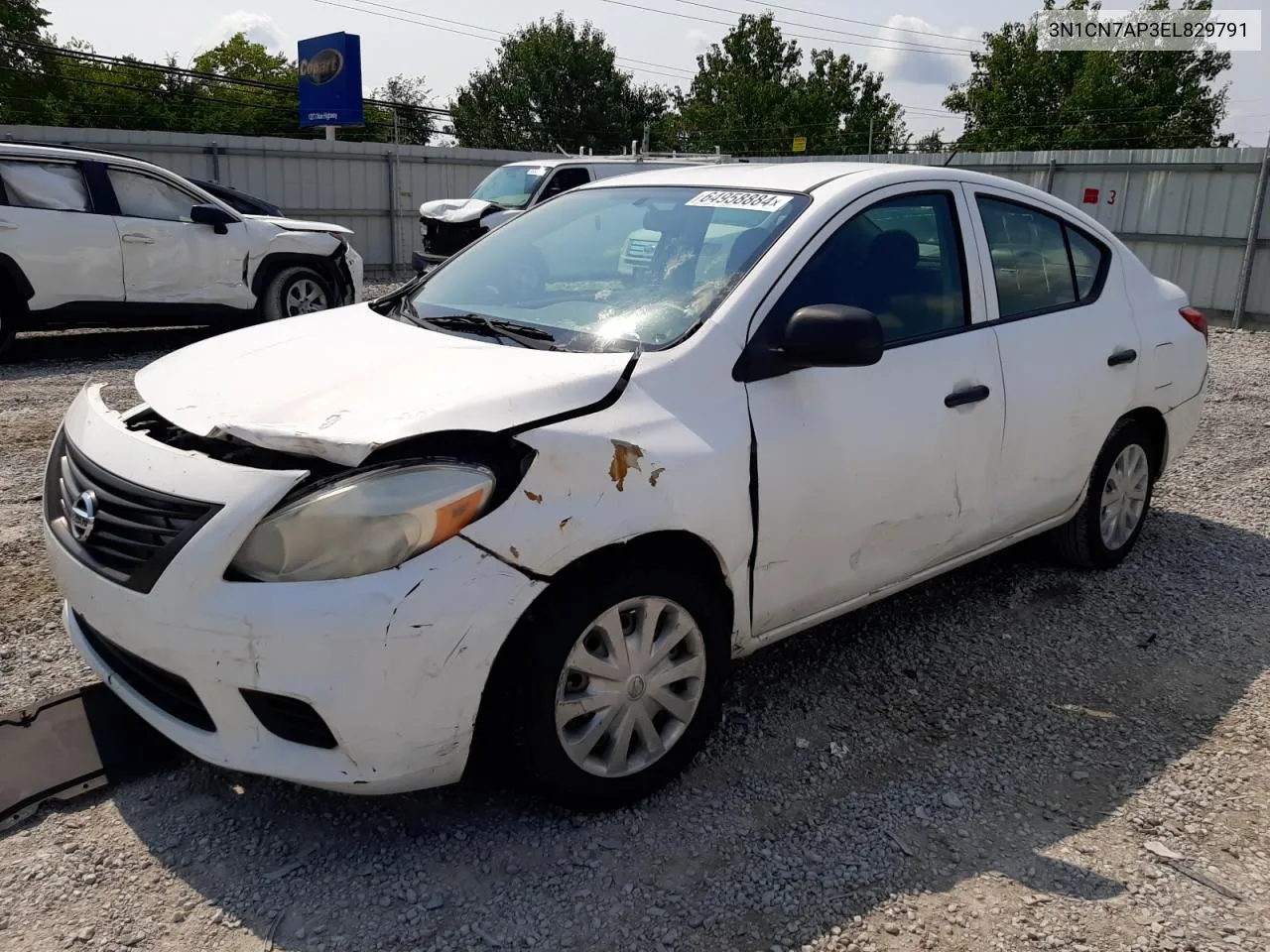 3N1CN7AP3EL829791 2014 Nissan Versa S