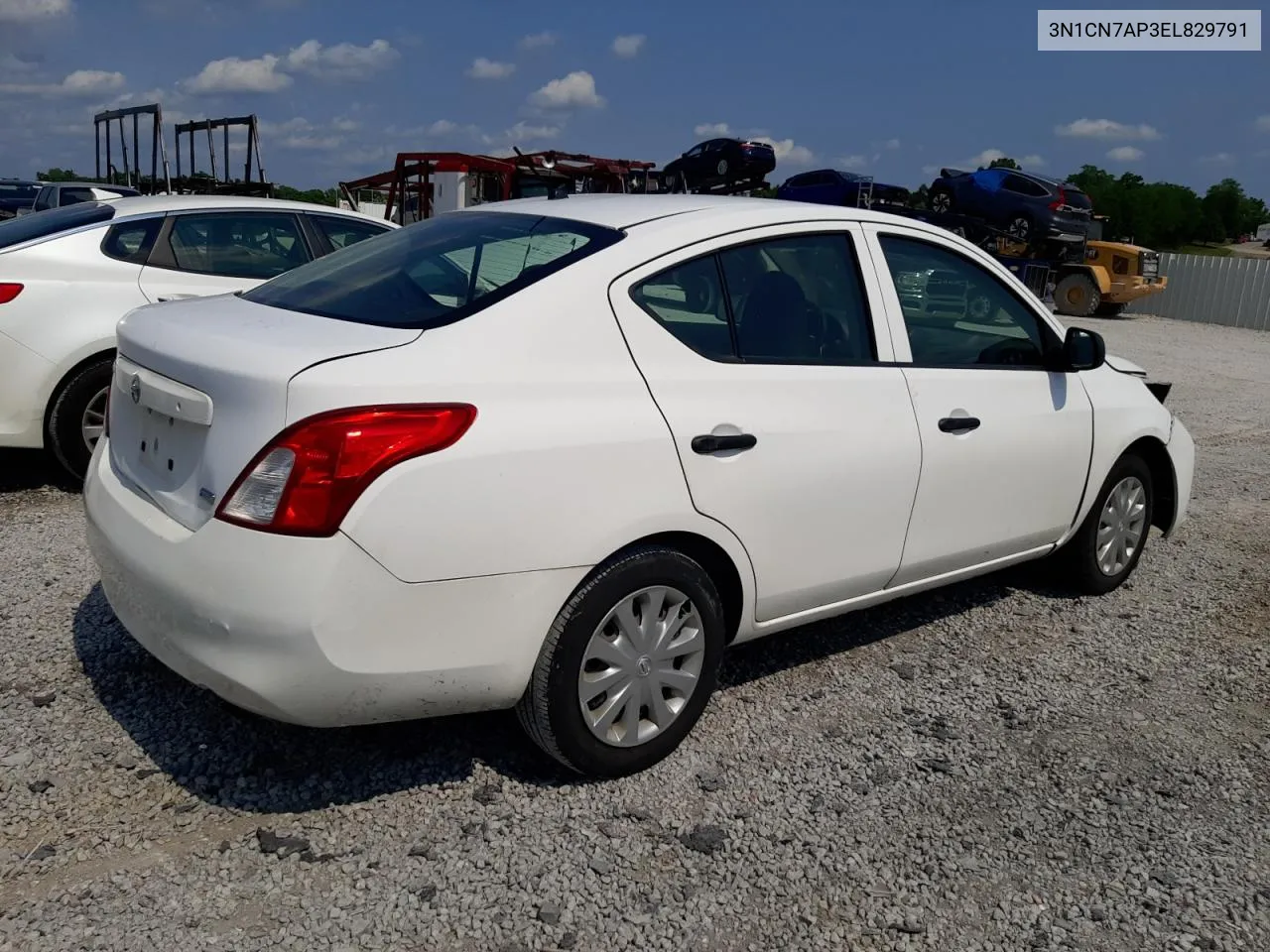 2014 Nissan Versa S VIN: 3N1CN7AP3EL829791 Lot: 64958884