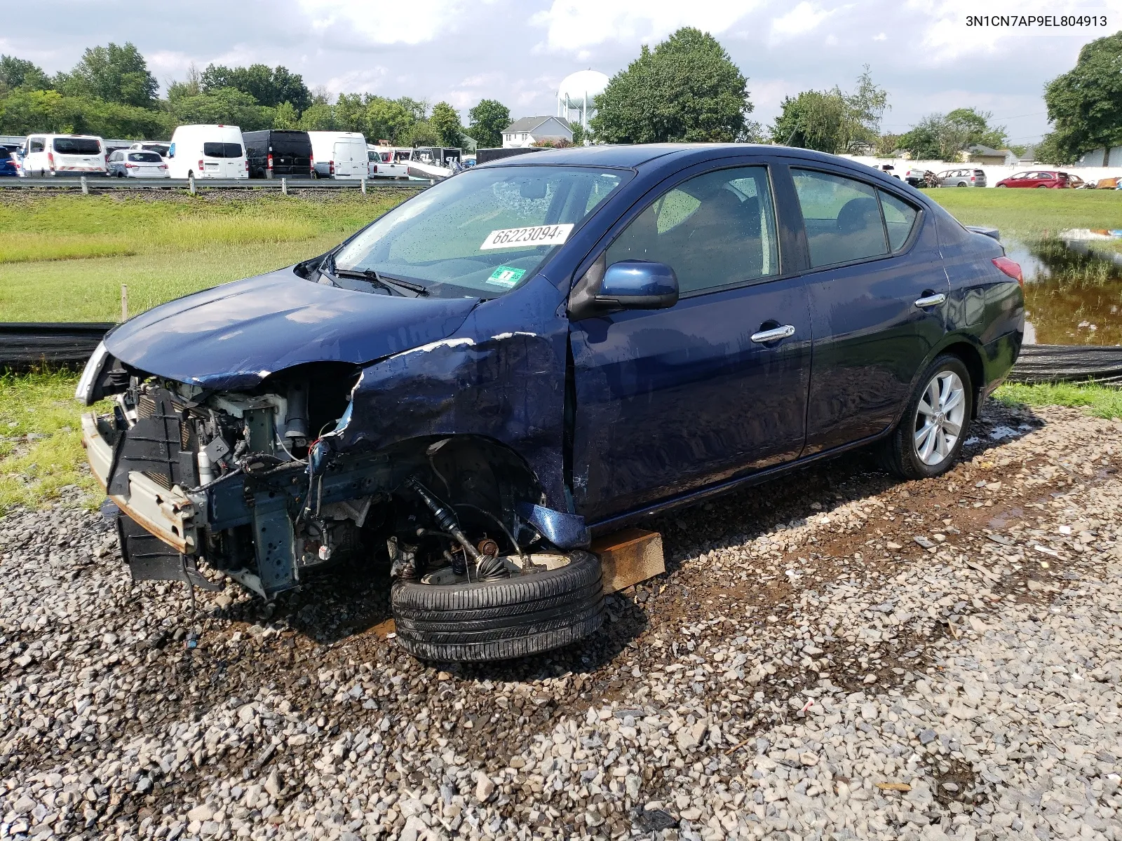 2014 Nissan Versa S VIN: 3N1CN7AP9EL804913 Lot: 66223094