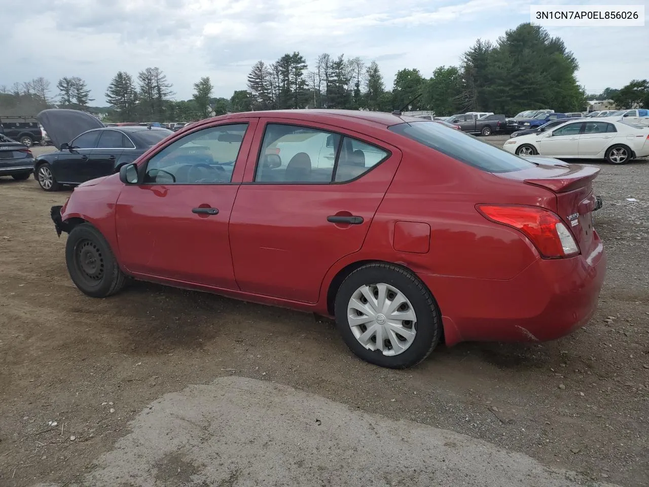 2014 Nissan Versa S VIN: 3N1CN7AP0EL856026 Lot: 66275304