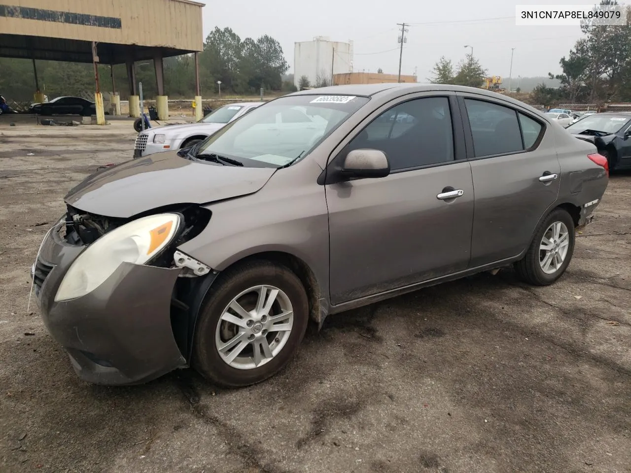 2014 Nissan Versa S VIN: 3N1CN7AP8EL849079 Lot: 66639582