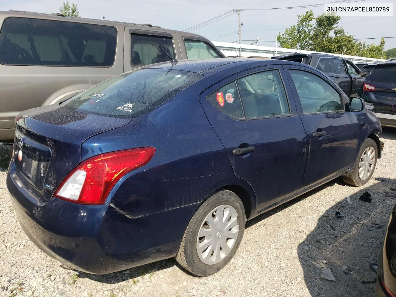 3N1CN7AP0EL850789 2014 Nissan Versa S