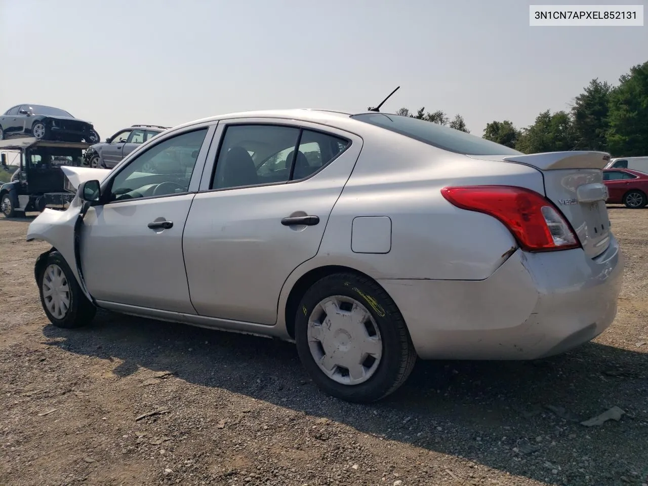 2014 Nissan Versa S VIN: 3N1CN7APXEL852131 Lot: 67653294