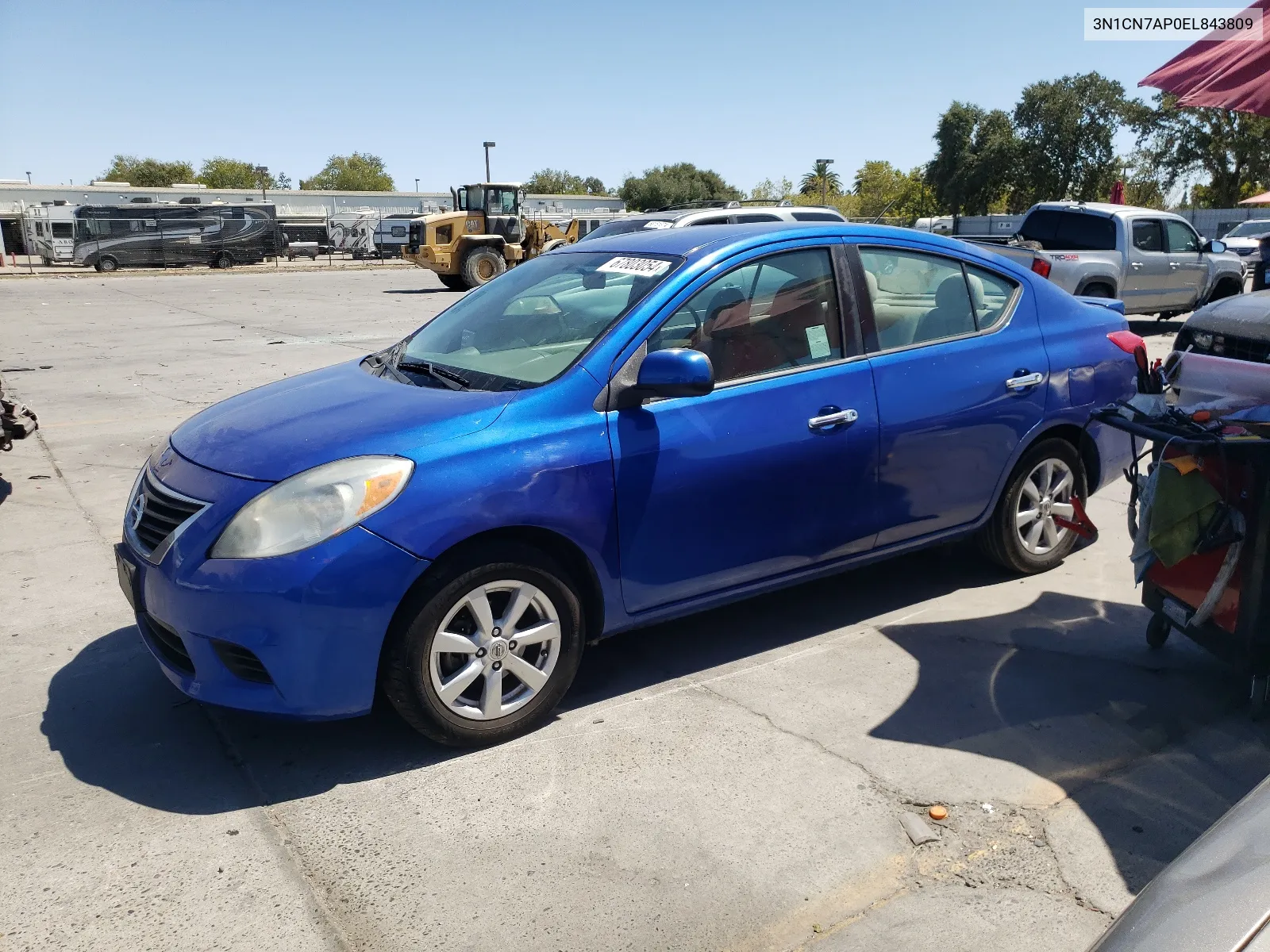 3N1CN7AP0EL843809 2014 Nissan Versa S