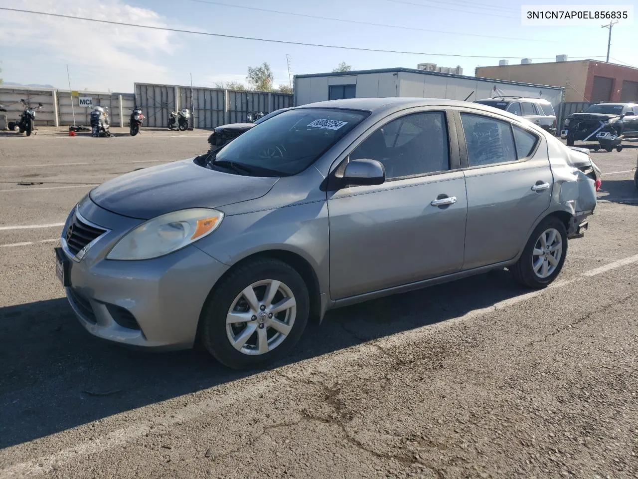 2014 Nissan Versa S VIN: 3N1CN7AP0EL856835 Lot: 68062254