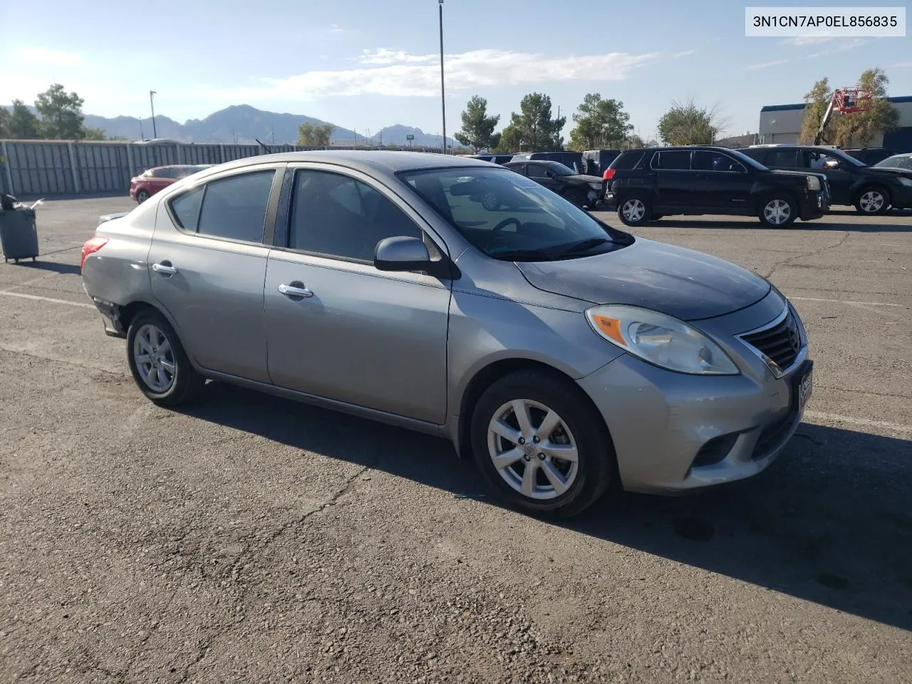 2014 Nissan Versa S VIN: 3N1CN7AP0EL856835 Lot: 68062254