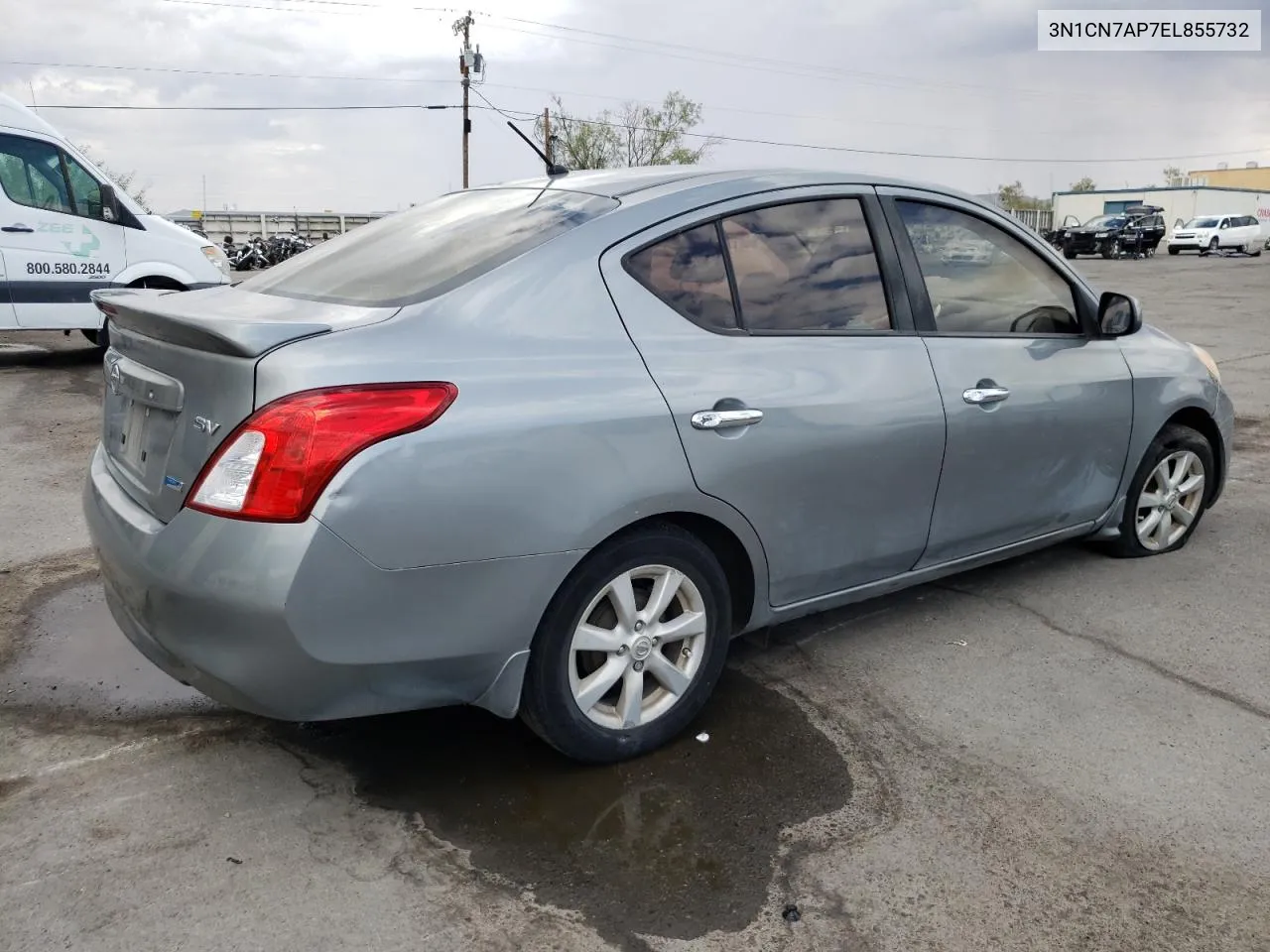 2014 Nissan Versa S VIN: 3N1CN7AP7EL855732 Lot: 69155364