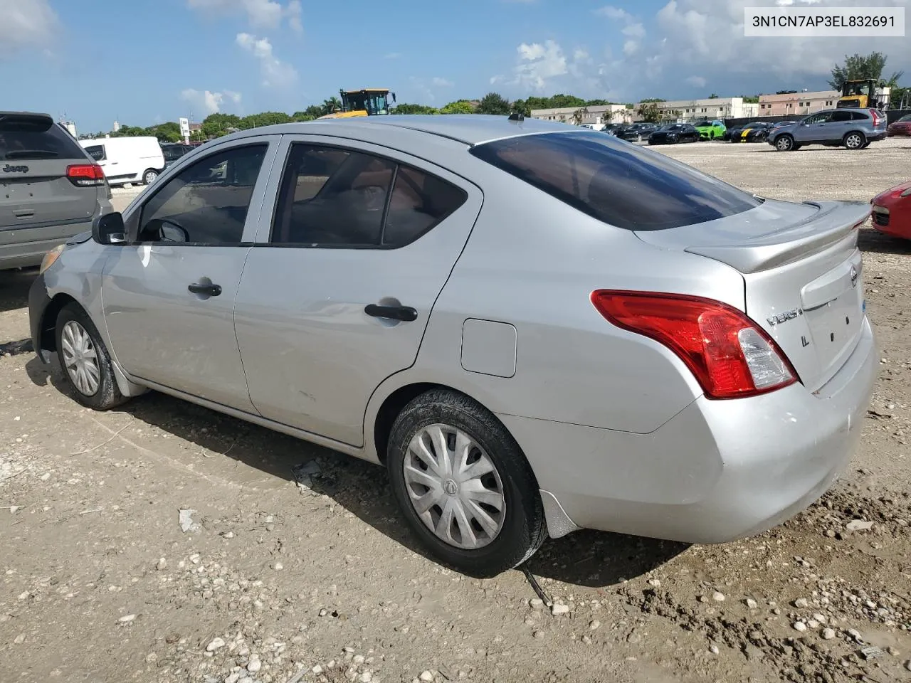 2014 Nissan Versa S VIN: 3N1CN7AP3EL832691 Lot: 69630724