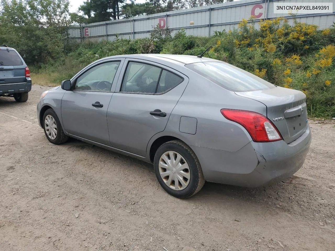 2014 Nissan Versa S VIN: 3N1CN7APXEL849391 Lot: 69811494