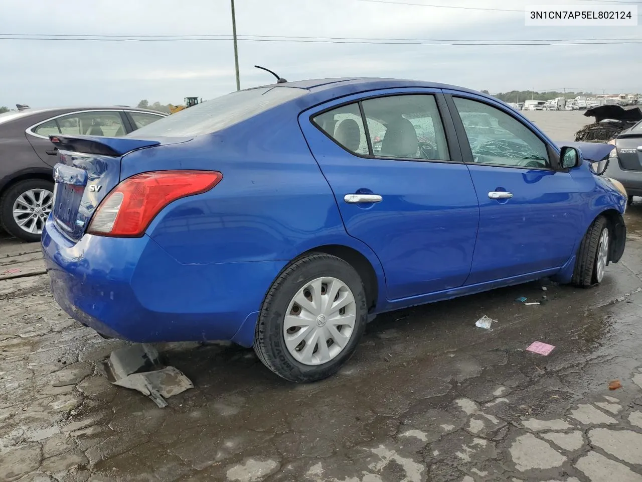 2014 Nissan Versa S VIN: 3N1CN7AP5EL802124 Lot: 70401374