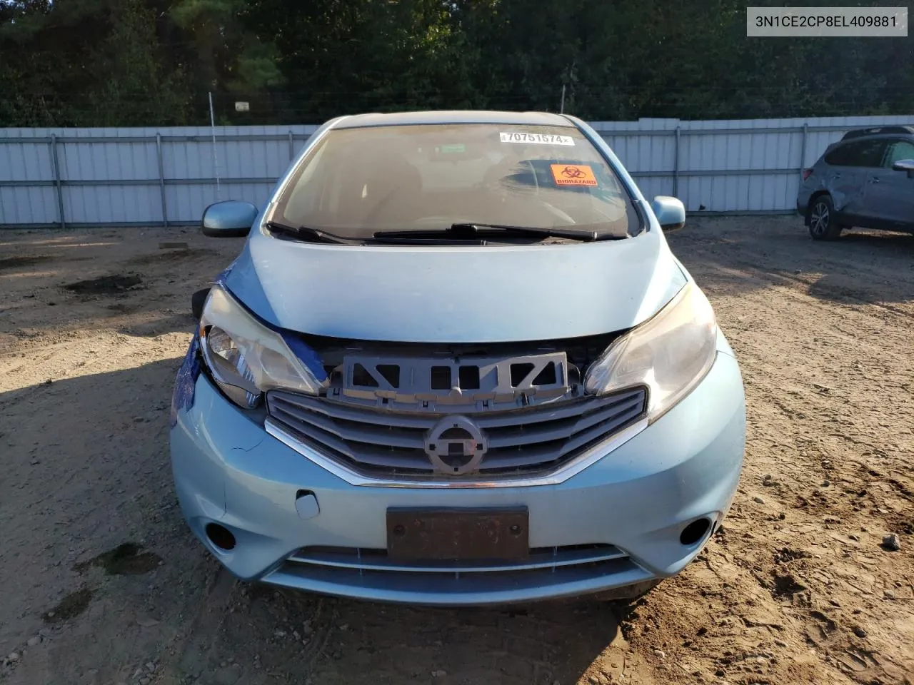 2014 Nissan Versa Note S VIN: 3N1CE2CP8EL409881 Lot: 70751574