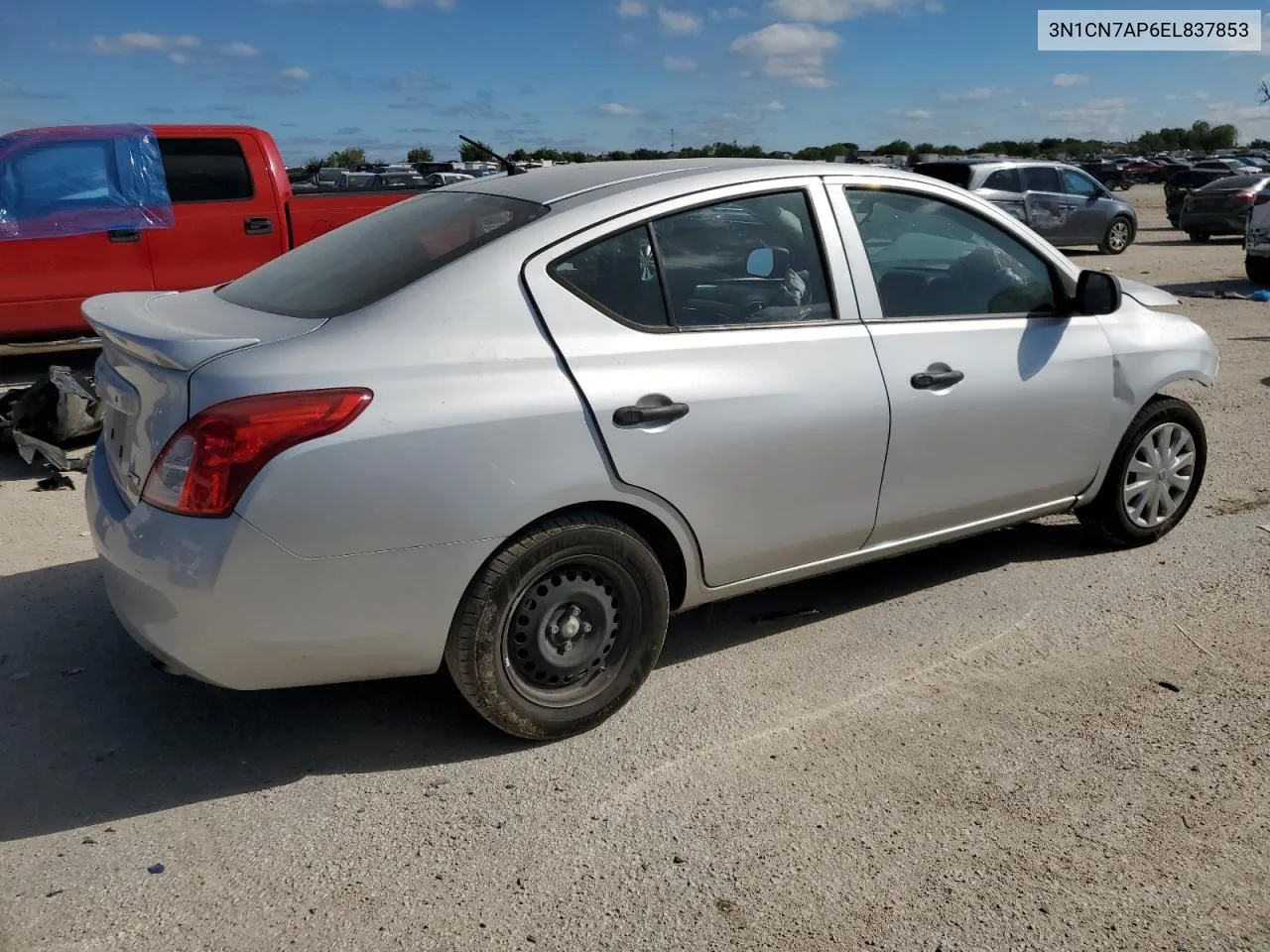 2014 Nissan Versa S VIN: 3N1CN7AP6EL837853 Lot: 70904114