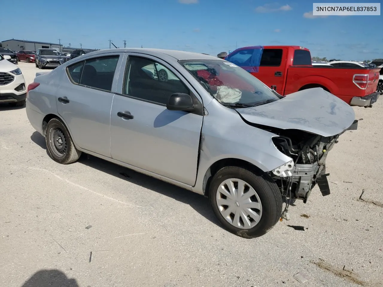 2014 Nissan Versa S VIN: 3N1CN7AP6EL837853 Lot: 70904114