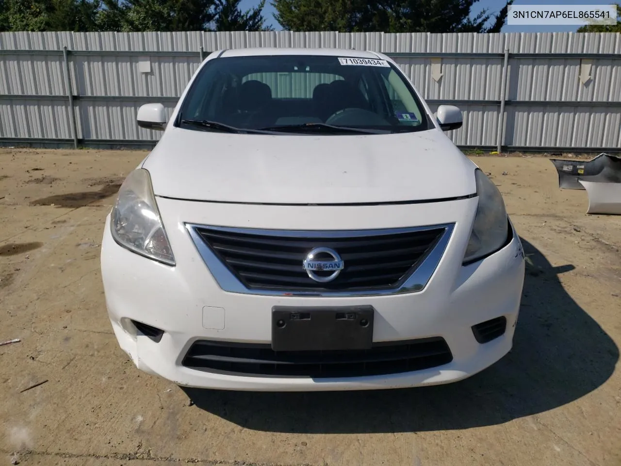 2014 Nissan Versa S VIN: 3N1CN7AP6EL865541 Lot: 71039434