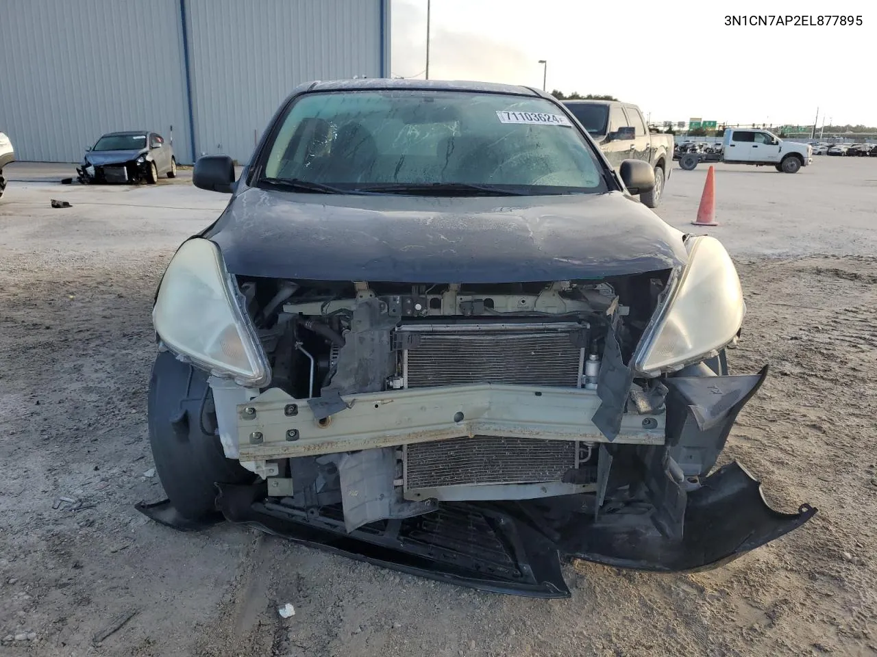 2014 Nissan Versa S VIN: 3N1CN7AP2EL877895 Lot: 71103624