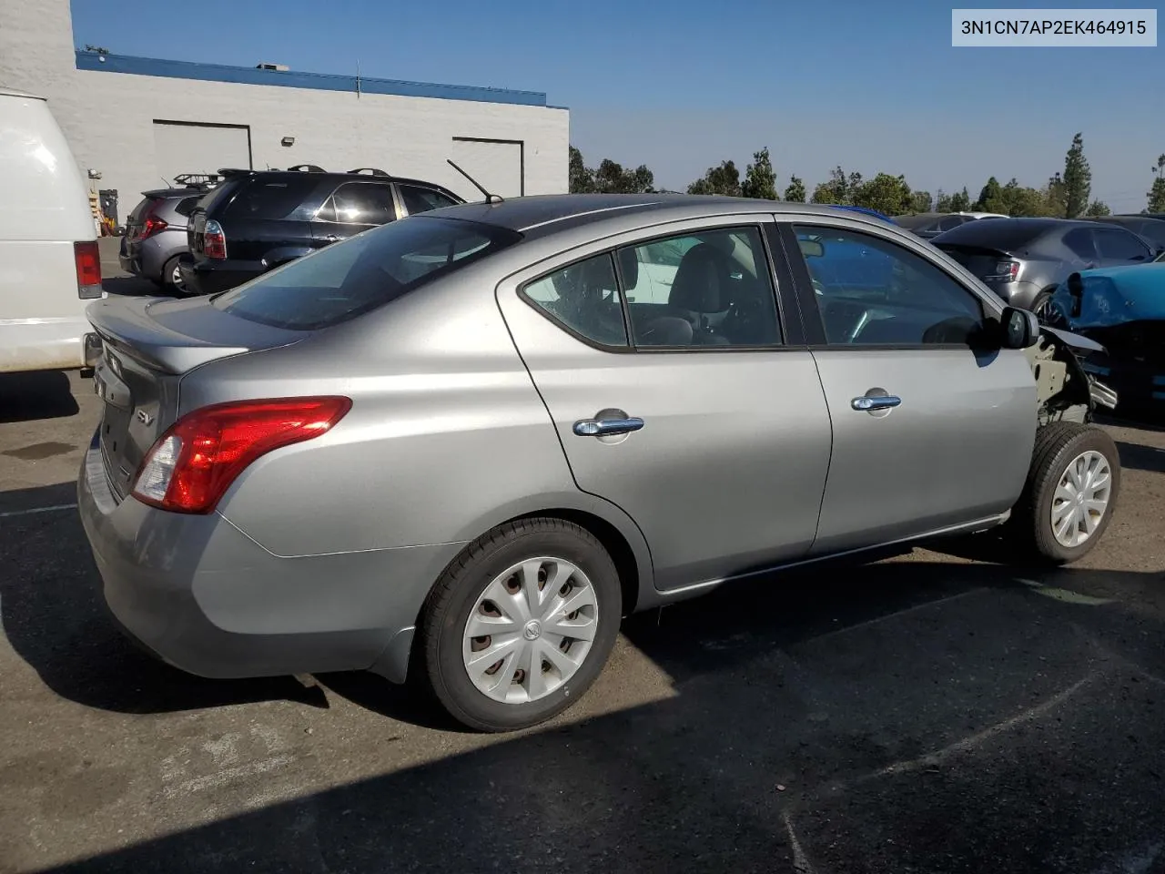 2014 Nissan Versa S VIN: 3N1CN7AP2EK464915 Lot: 71310564