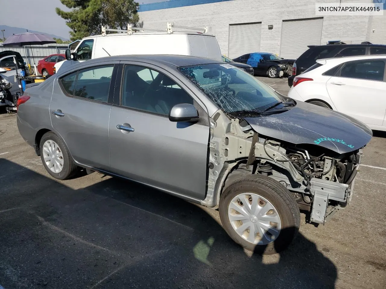 2014 Nissan Versa S VIN: 3N1CN7AP2EK464915 Lot: 71310564