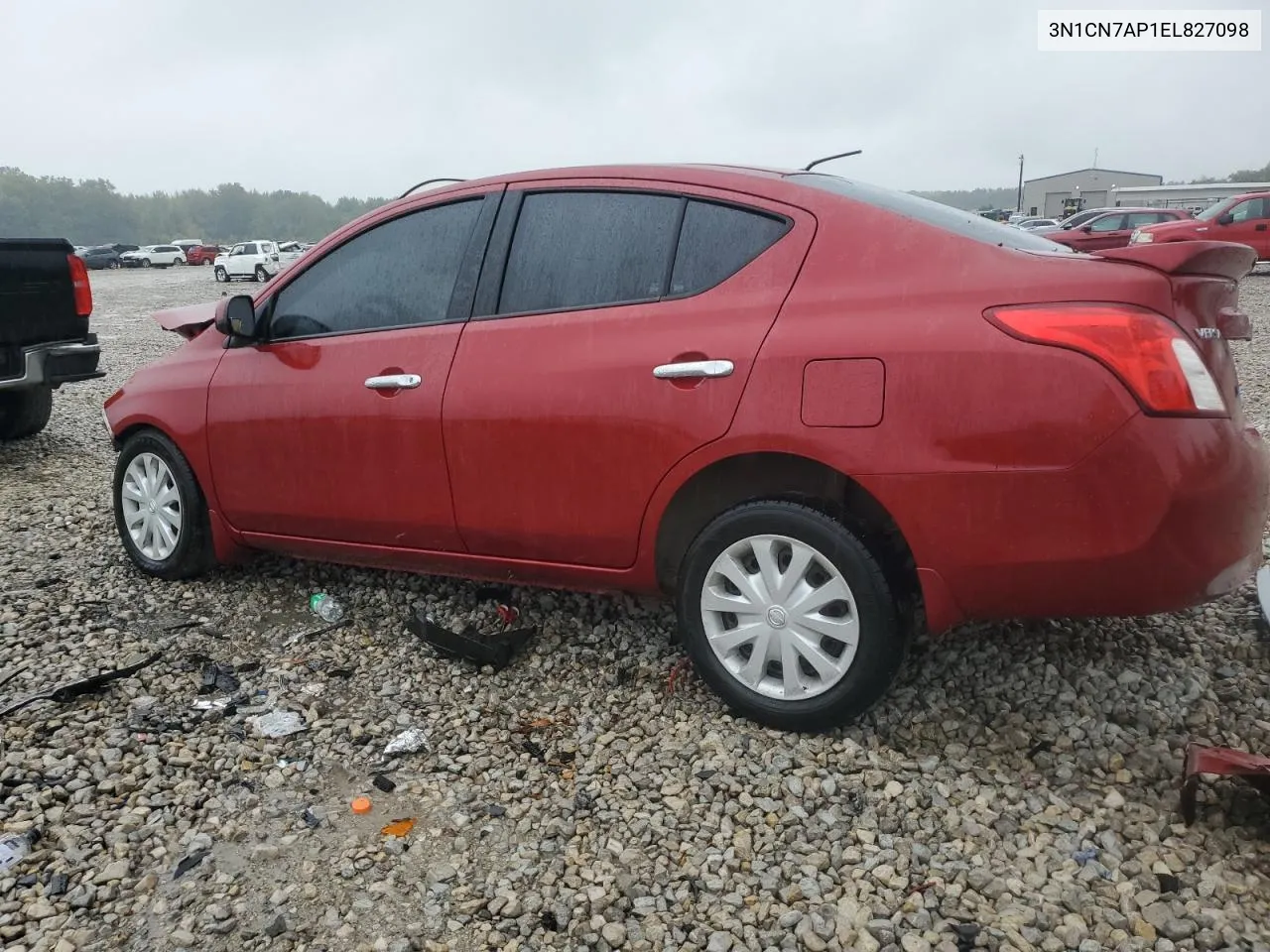 2014 Nissan Versa S VIN: 3N1CN7AP1EL827098 Lot: 71362194