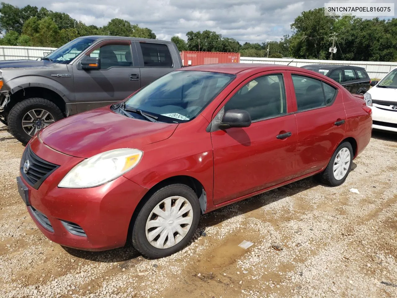 2014 Nissan Versa S VIN: 3N1CN7AP0EL816075 Lot: 71397934