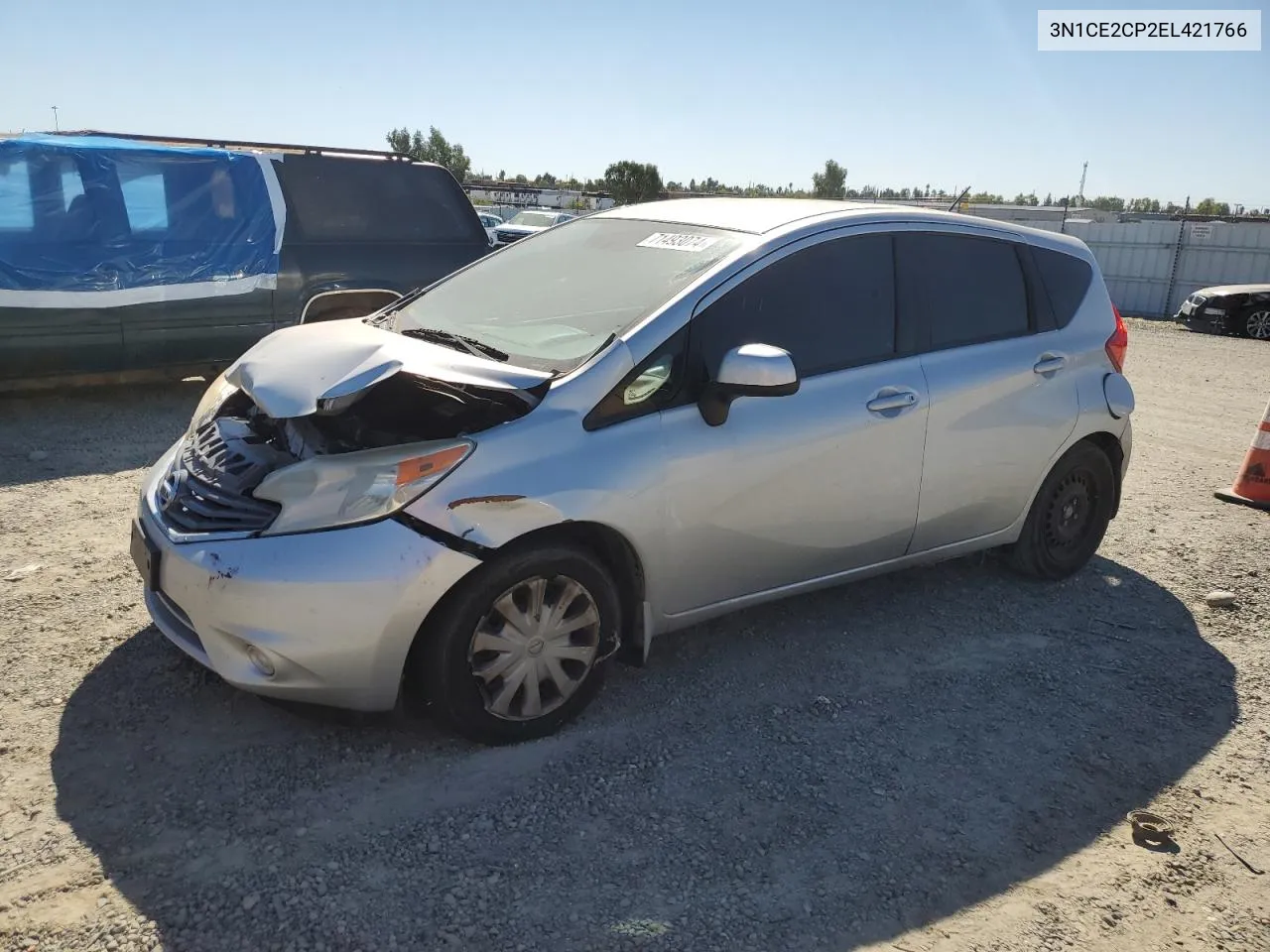 2014 Nissan Versa Note S VIN: 3N1CE2CP2EL421766 Lot: 71493074