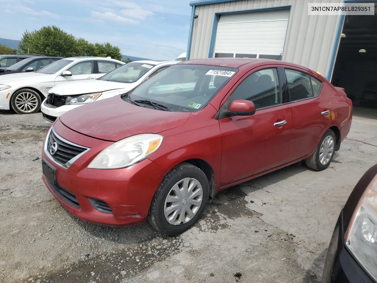 3N1CN7AP8EL829351 2014 Nissan Versa S