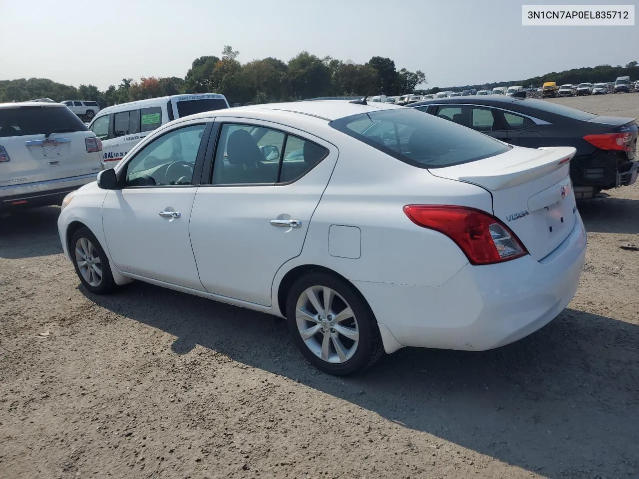 2014 Nissan Versa S VIN: 3N1CN7AP0EL835712 Lot: 71702874