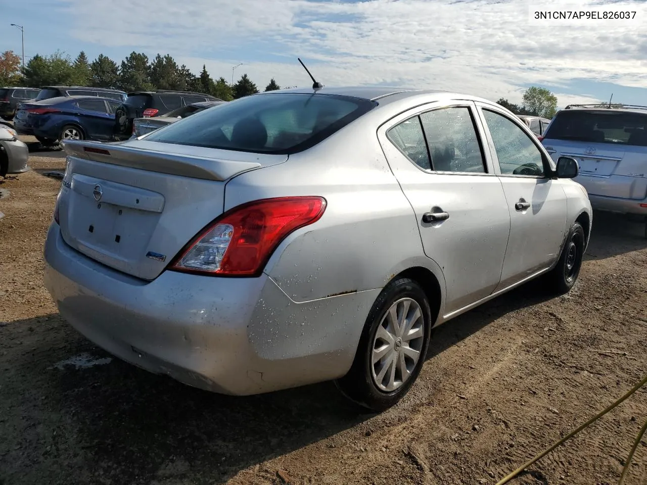 2014 Nissan Versa S VIN: 3N1CN7AP9EL826037 Lot: 71714104