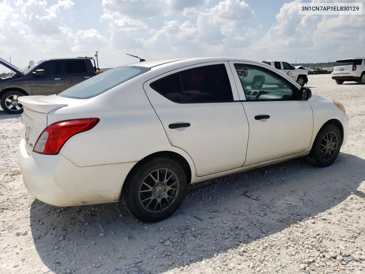 3N1CN7AP1EL830129 2014 Nissan Versa S