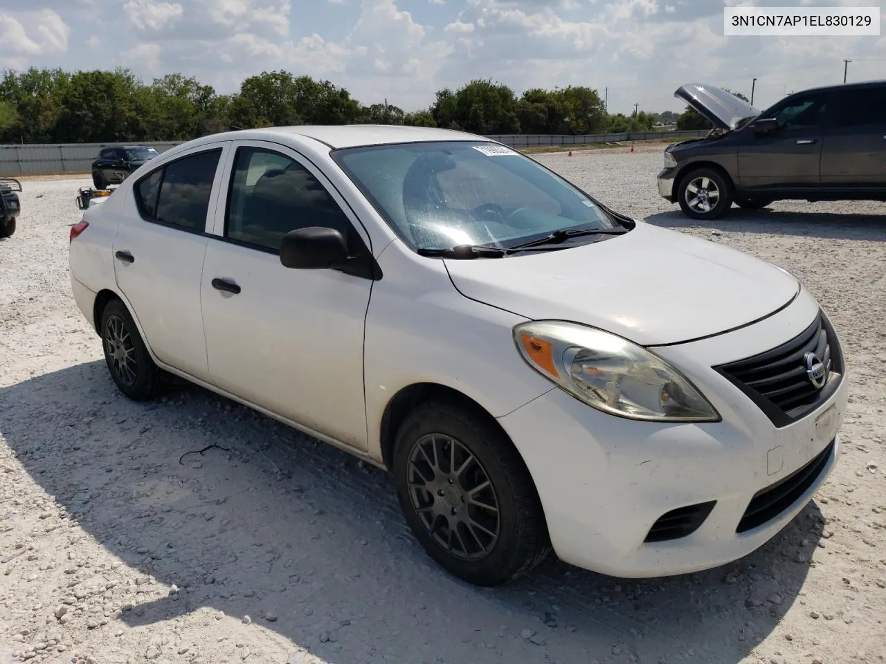 2014 Nissan Versa S VIN: 3N1CN7AP1EL830129 Lot: 71998524