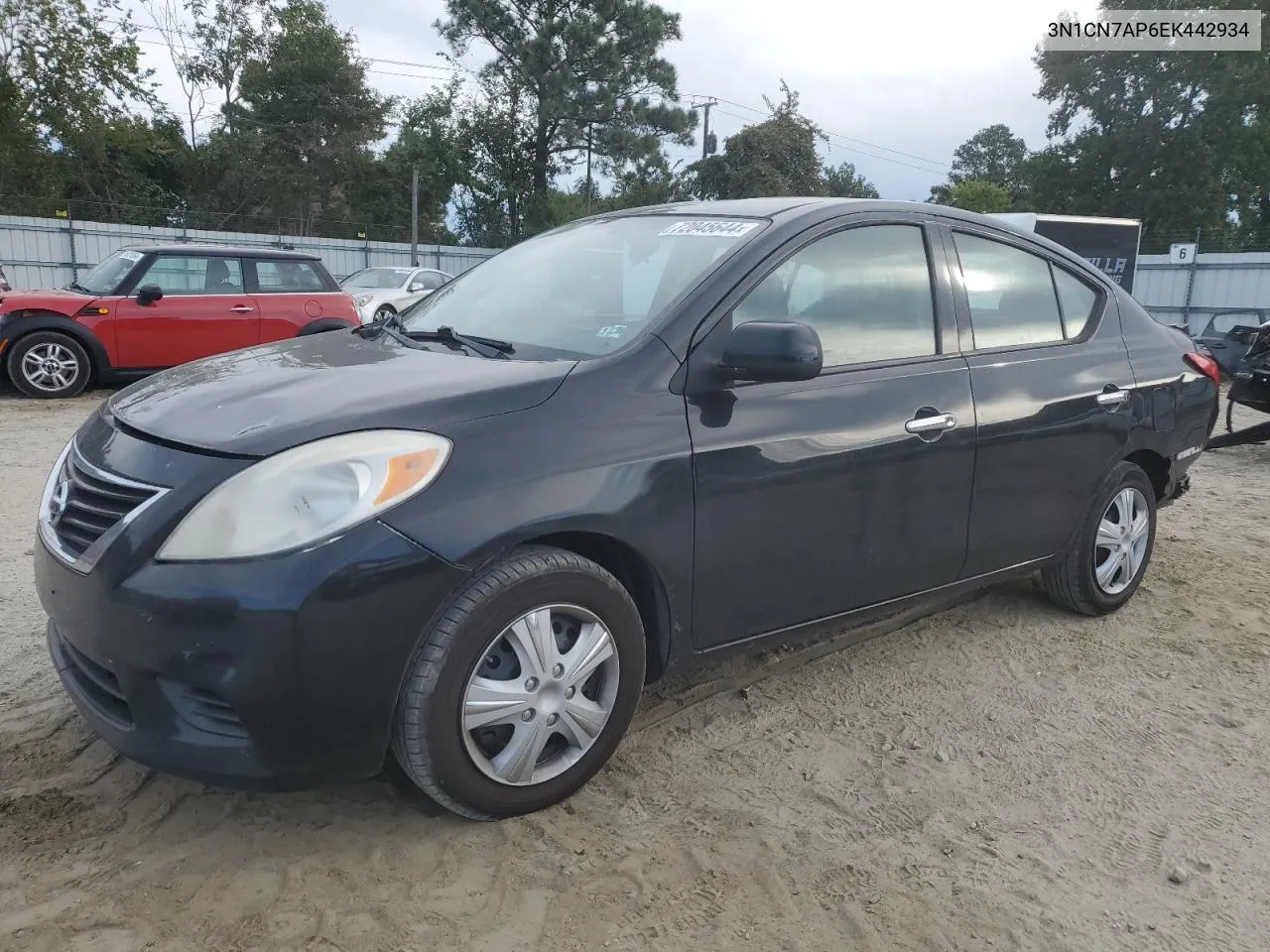 2014 Nissan Versa S VIN: 3N1CN7AP6EK442934 Lot: 72045644