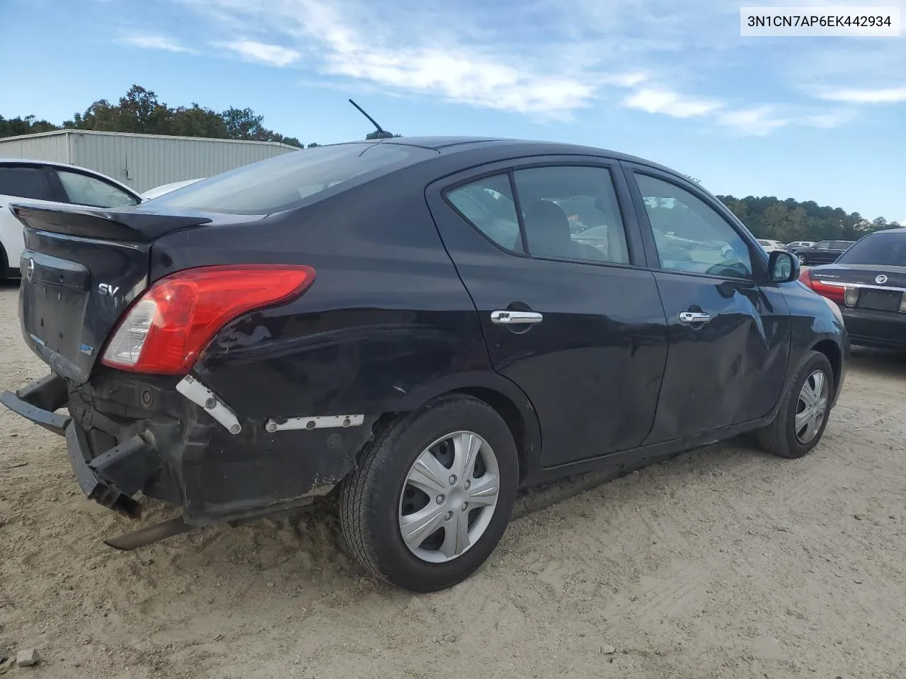 2014 Nissan Versa S VIN: 3N1CN7AP6EK442934 Lot: 72045644