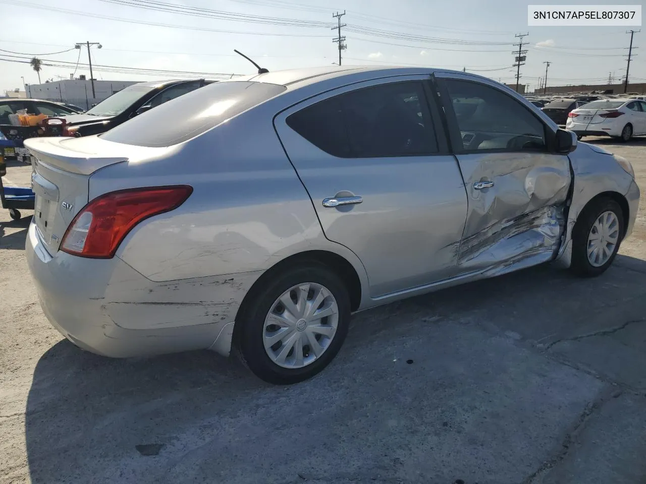 3N1CN7AP5EL807307 2014 Nissan Versa S