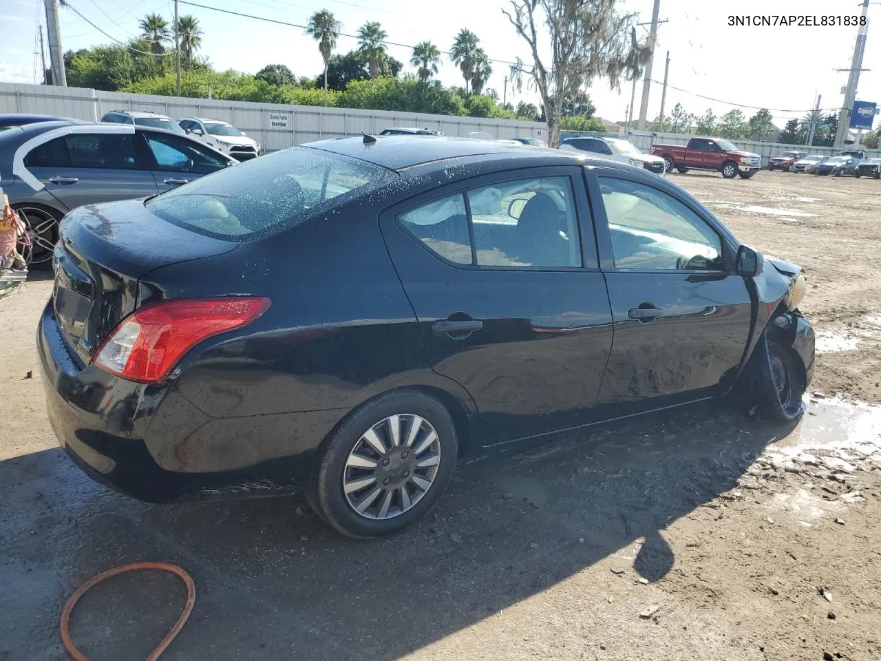 2014 Nissan Versa S VIN: 3N1CN7AP2EL831838 Lot: 72263524