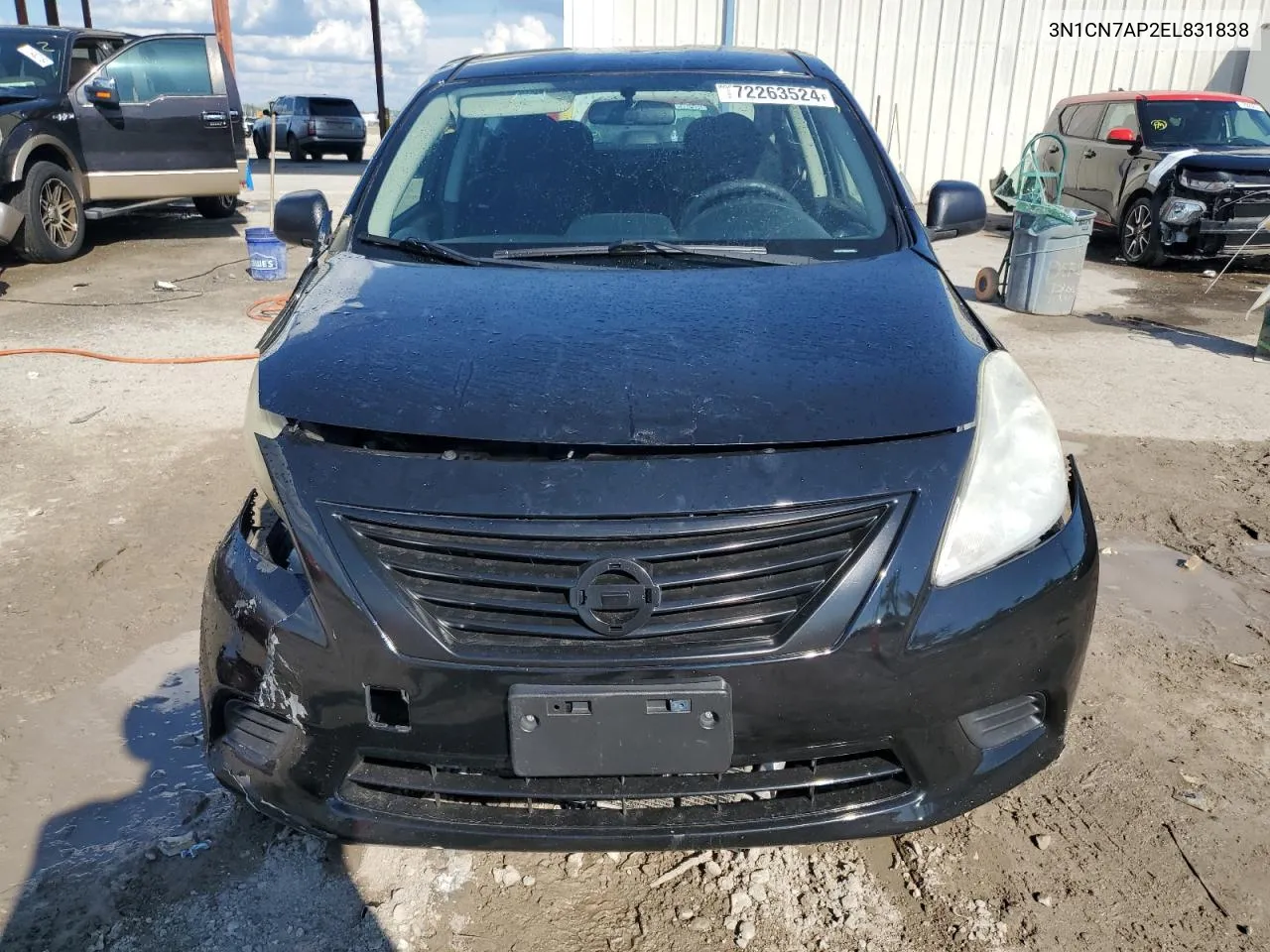 2014 Nissan Versa S VIN: 3N1CN7AP2EL831838 Lot: 72263524