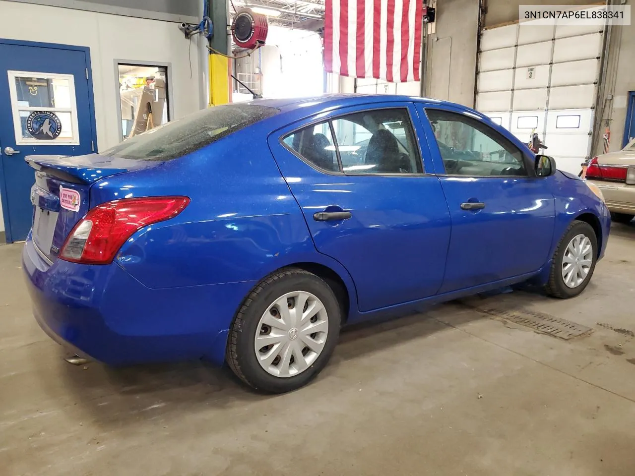 2014 Nissan Versa S VIN: 3N1CN7AP6EL838341 Lot: 72394714