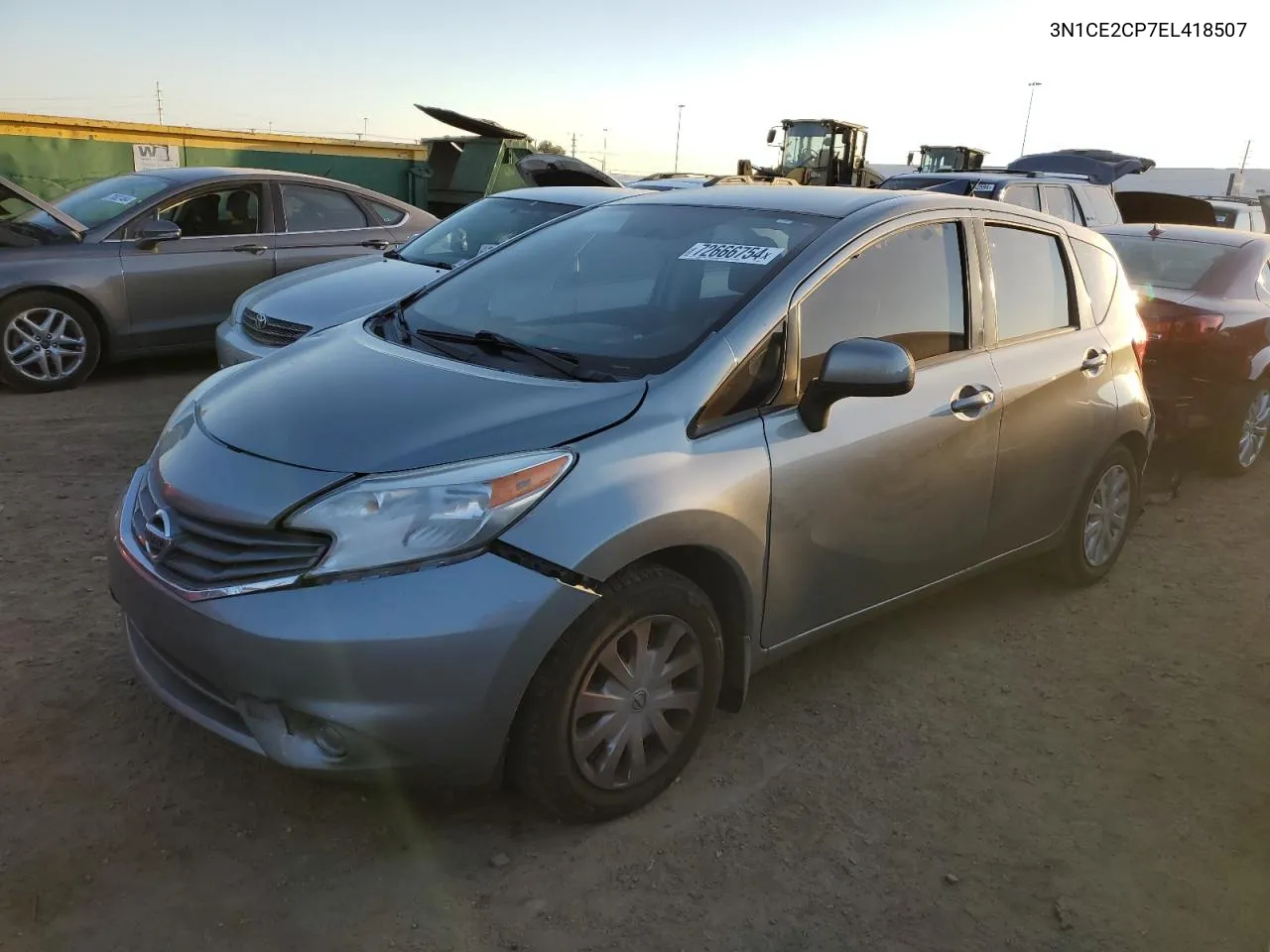 2014 Nissan Versa Note S VIN: 3N1CE2CP7EL418507 Lot: 72666754