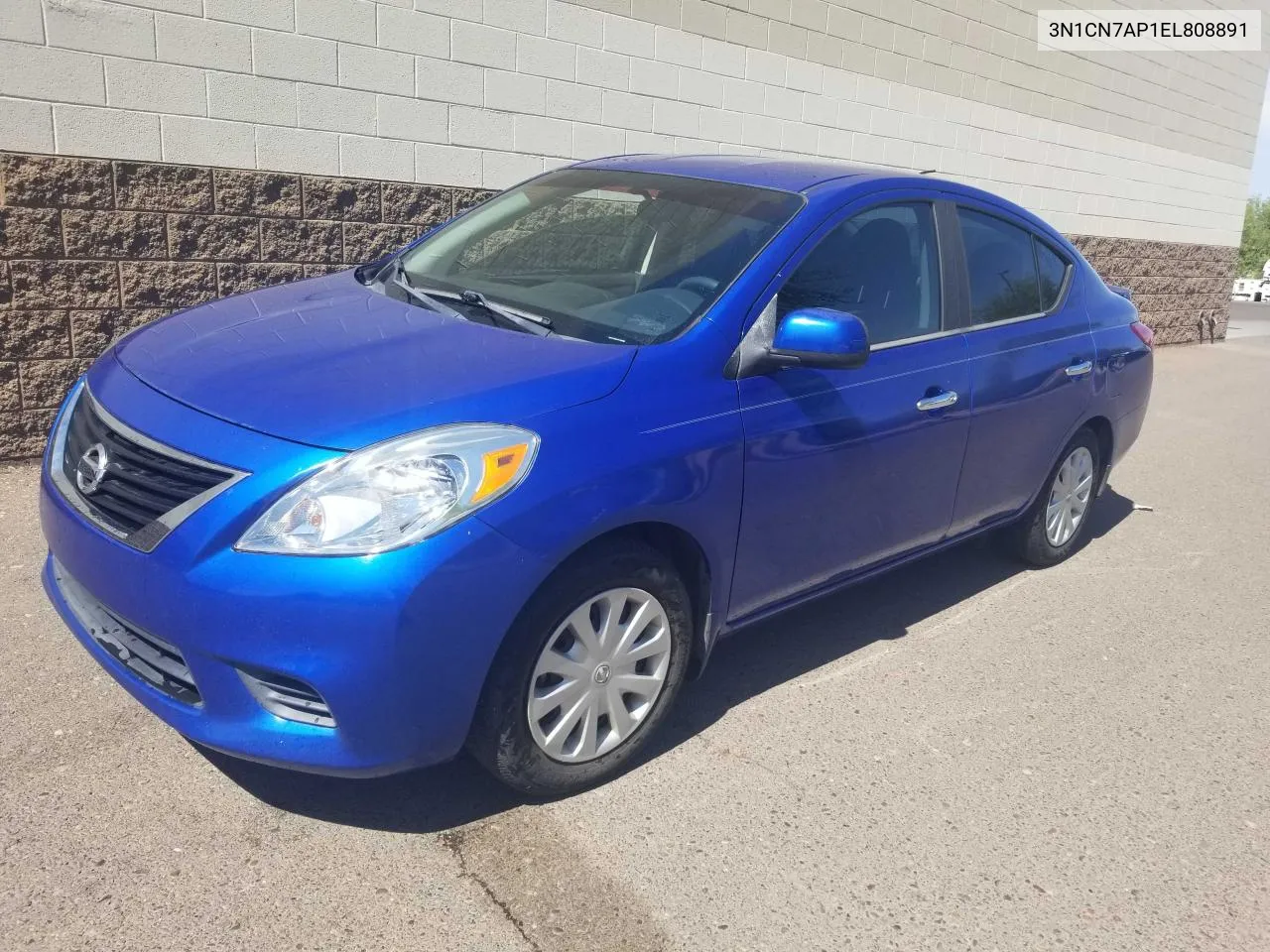 2014 Nissan Versa S VIN: 3N1CN7AP1EL808891 Lot: 72859204