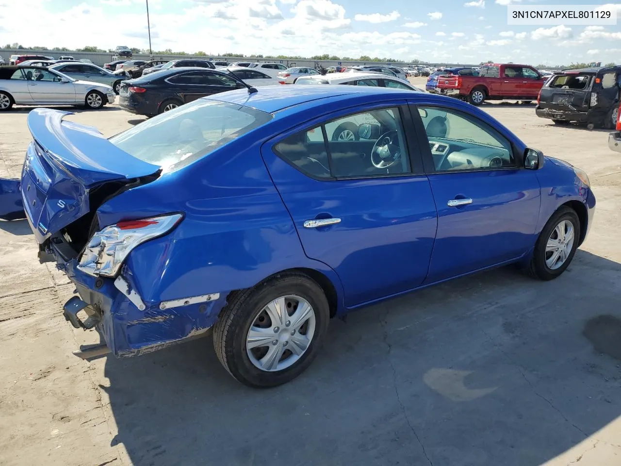 2014 Nissan Versa S VIN: 3N1CN7APXEL801129 Lot: 73126024