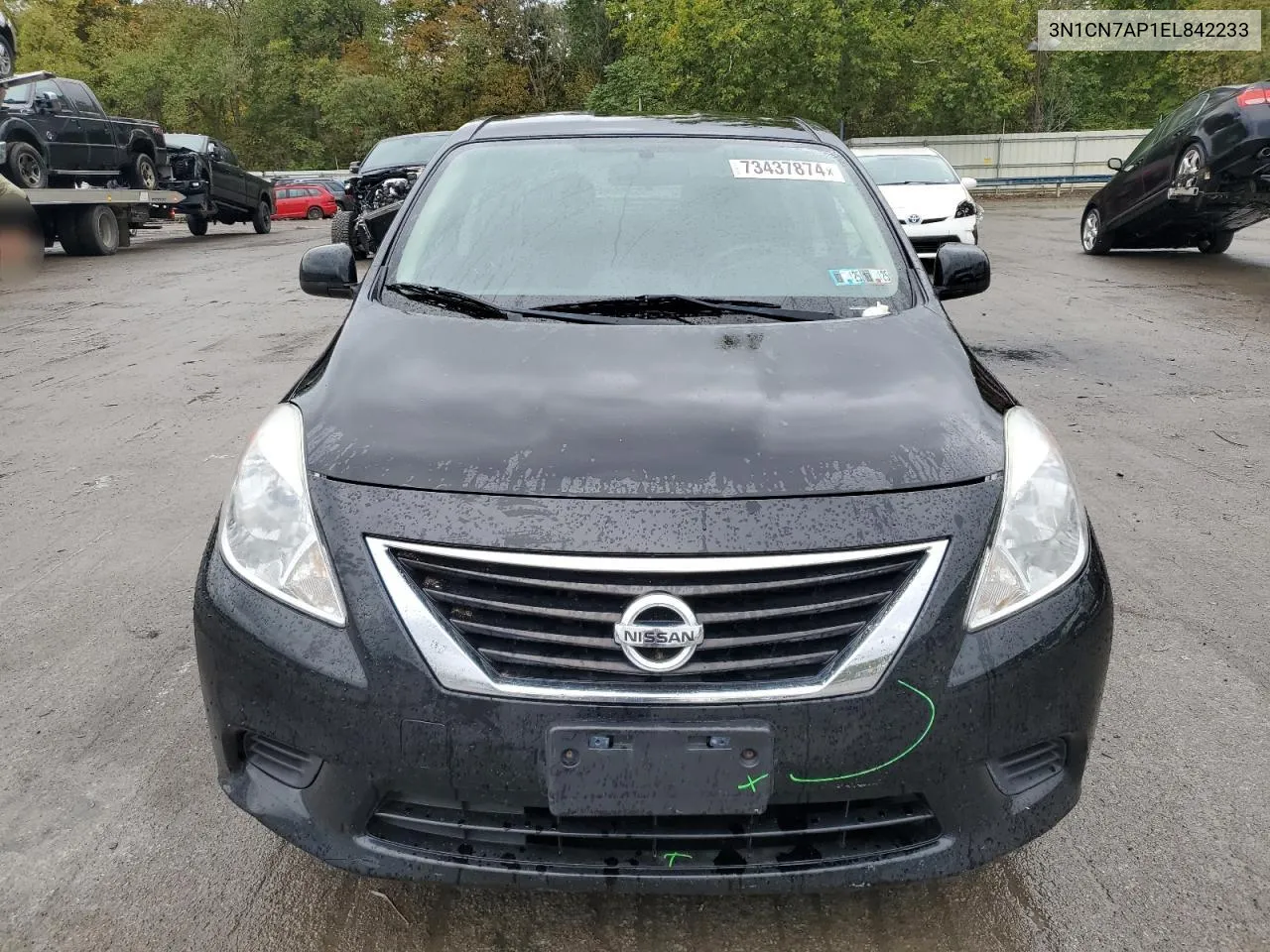 2014 Nissan Versa S VIN: 3N1CN7AP1EL842233 Lot: 73437874