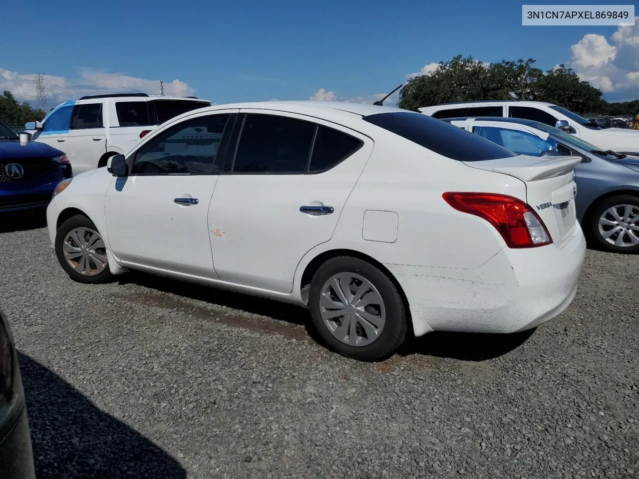 3N1CN7APXEL869849 2014 Nissan Versa S