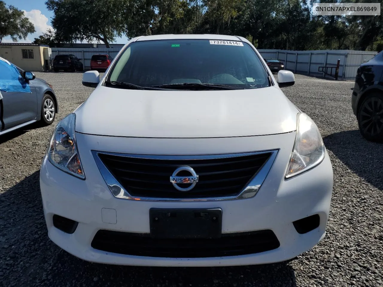 2014 Nissan Versa S VIN: 3N1CN7APXEL869849 Lot: 73781414