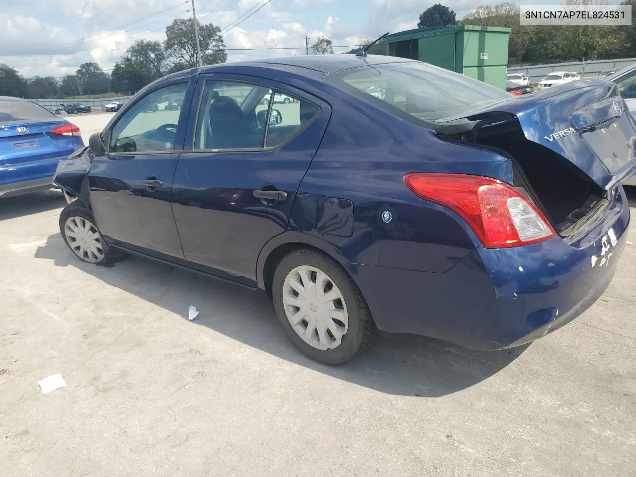 2014 Nissan Versa S VIN: 3N1CN7AP7EL824531 Lot: 74002834