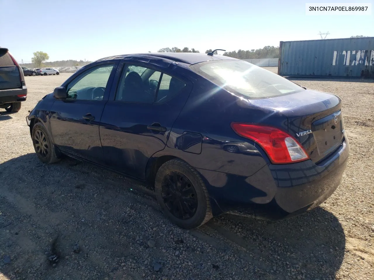 3N1CN7AP0EL869987 2014 Nissan Versa S