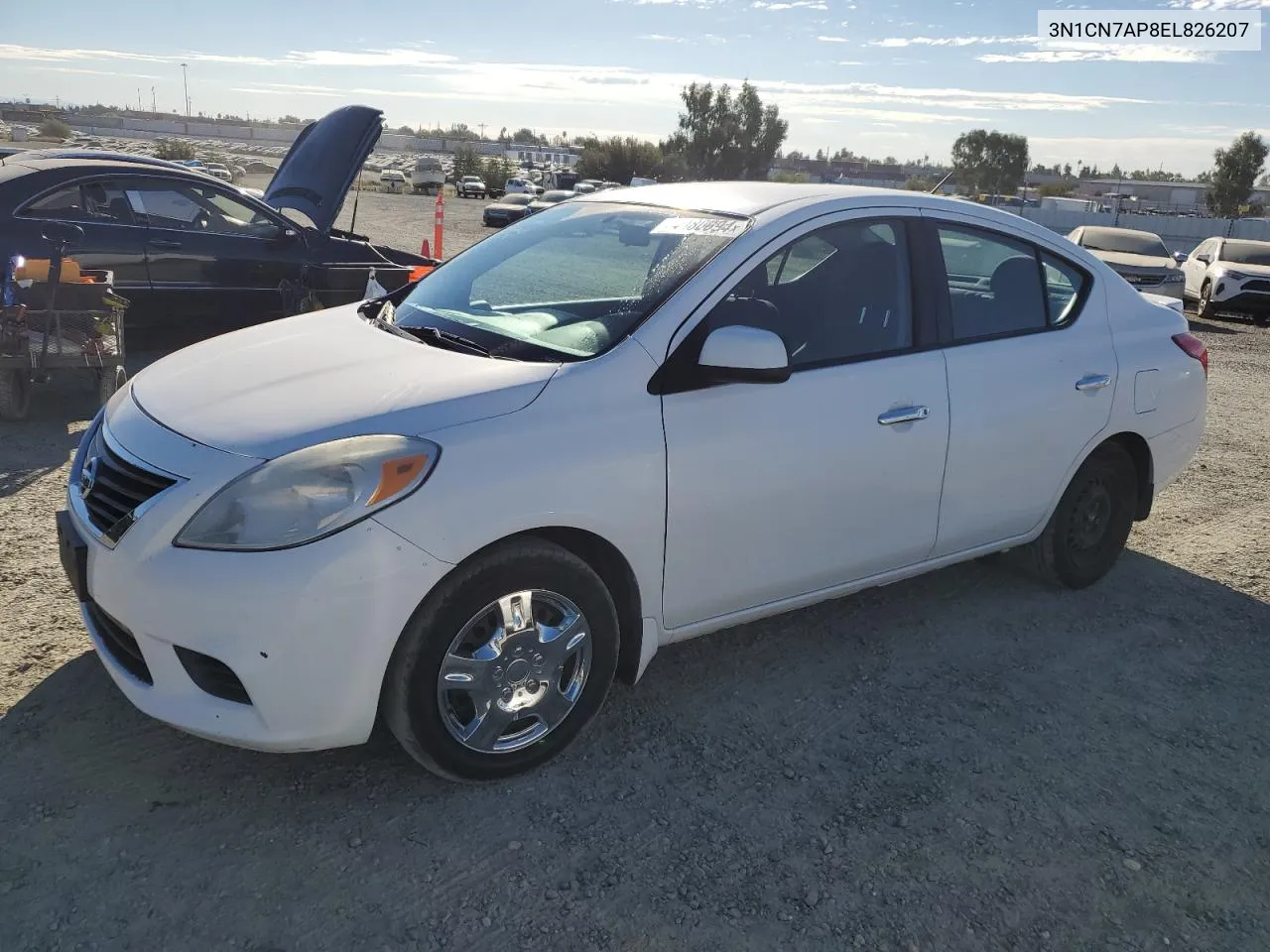 2014 Nissan Versa S VIN: 3N1CN7AP8EL826207 Lot: 74480094