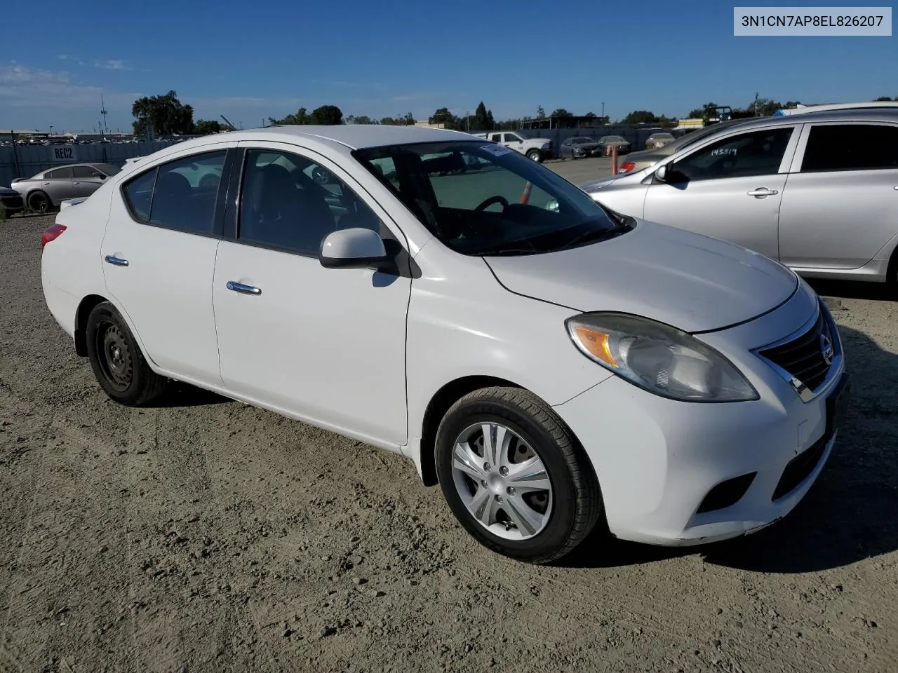 2014 Nissan Versa S VIN: 3N1CN7AP8EL826207 Lot: 74480094