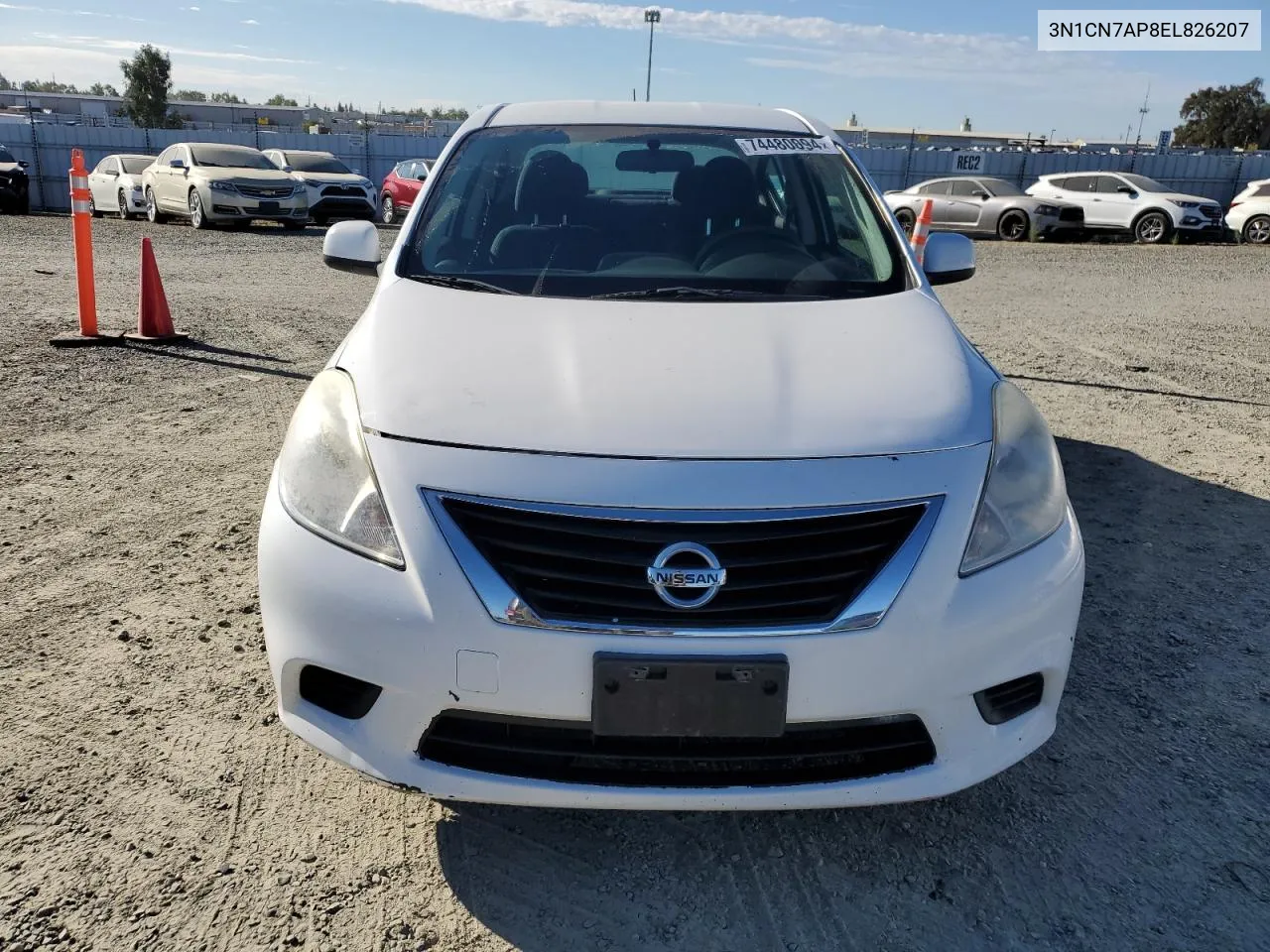 2014 Nissan Versa S VIN: 3N1CN7AP8EL826207 Lot: 74480094