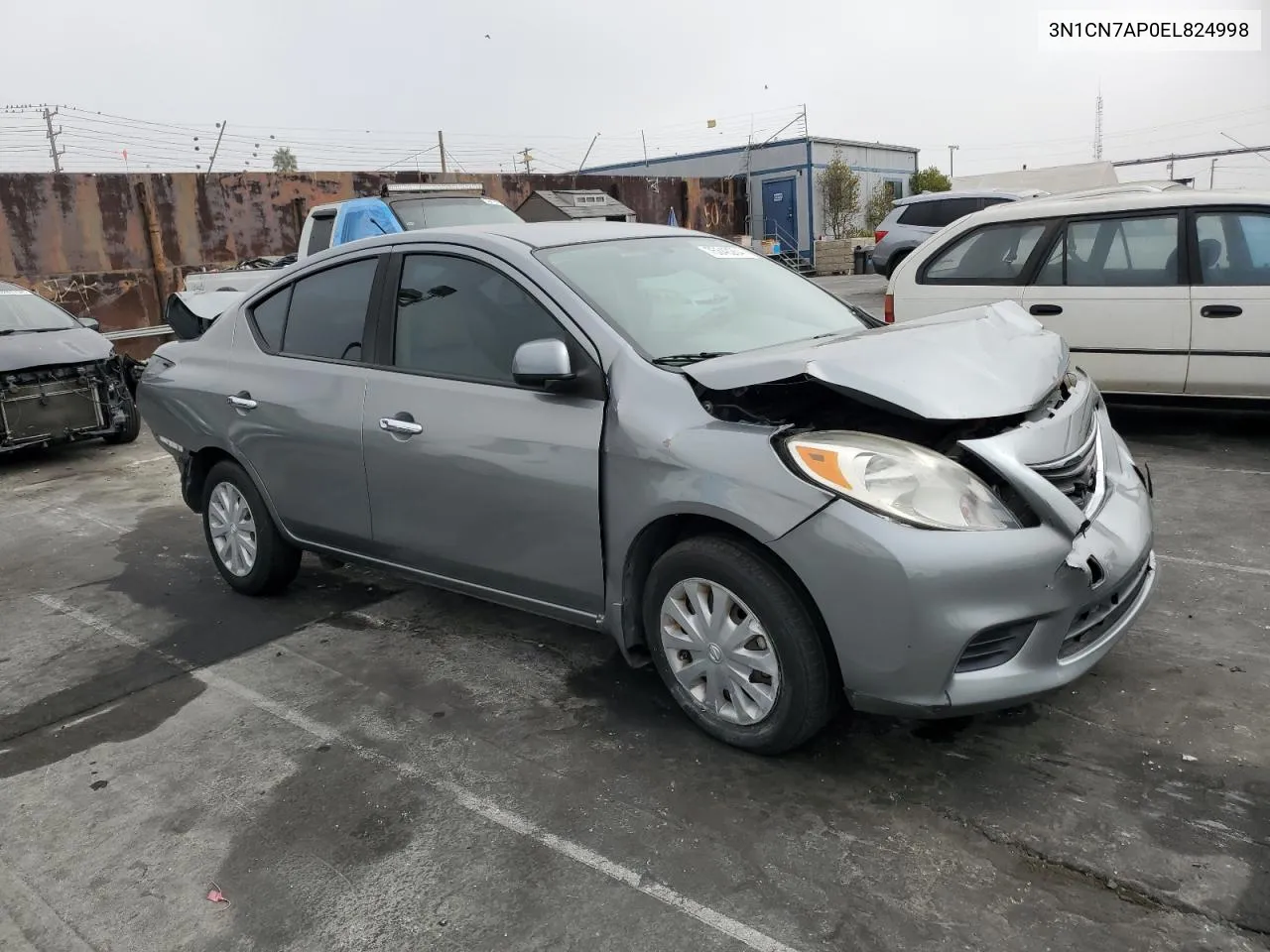 2014 Nissan Versa S VIN: 3N1CN7AP0EL824998 Lot: 75340264