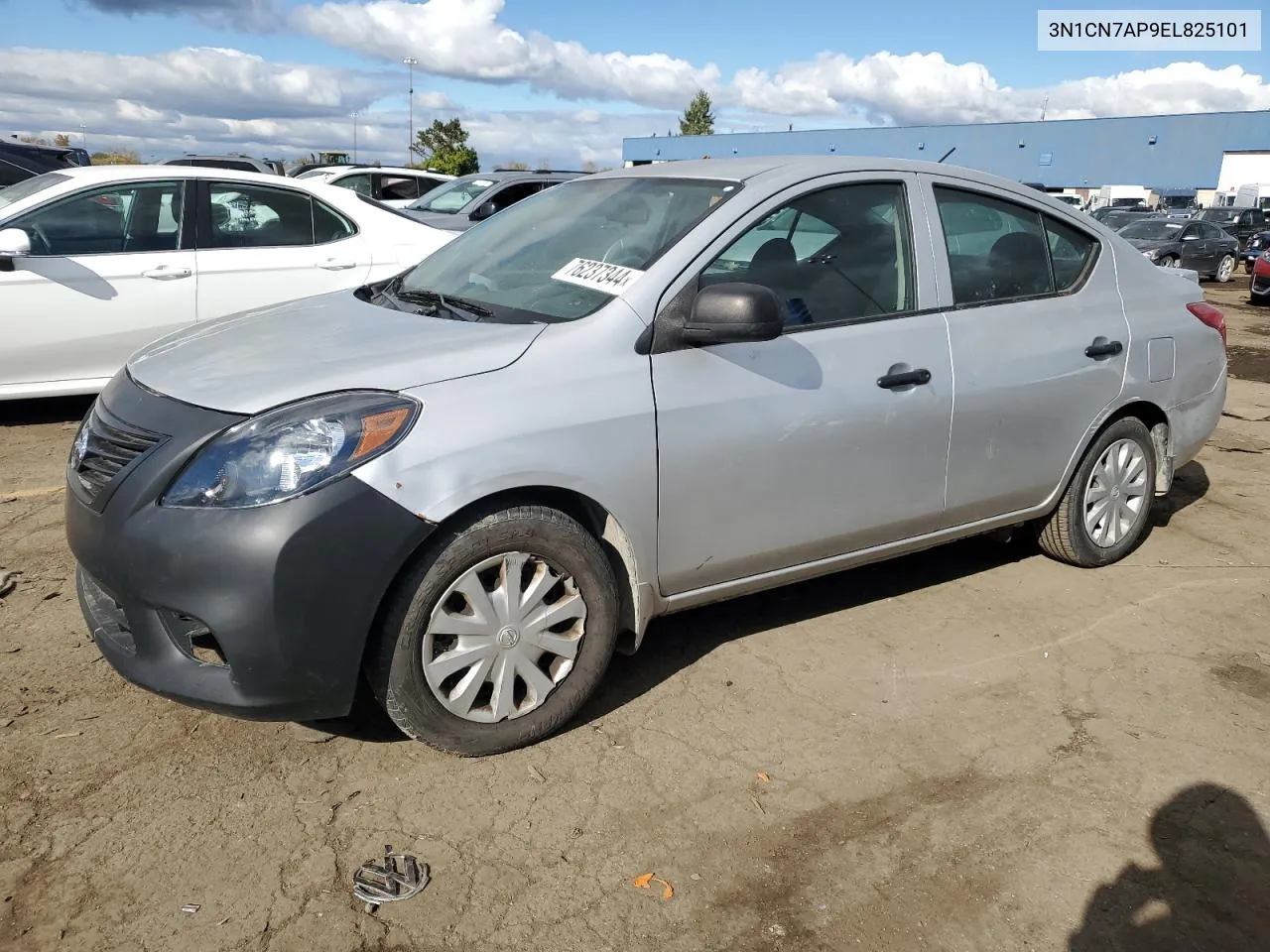 2014 Nissan Versa S VIN: 3N1CN7AP9EL825101 Lot: 76237344