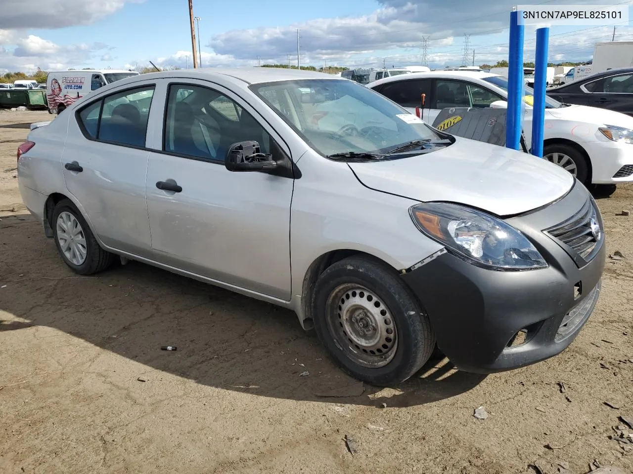 2014 Nissan Versa S VIN: 3N1CN7AP9EL825101 Lot: 76237344